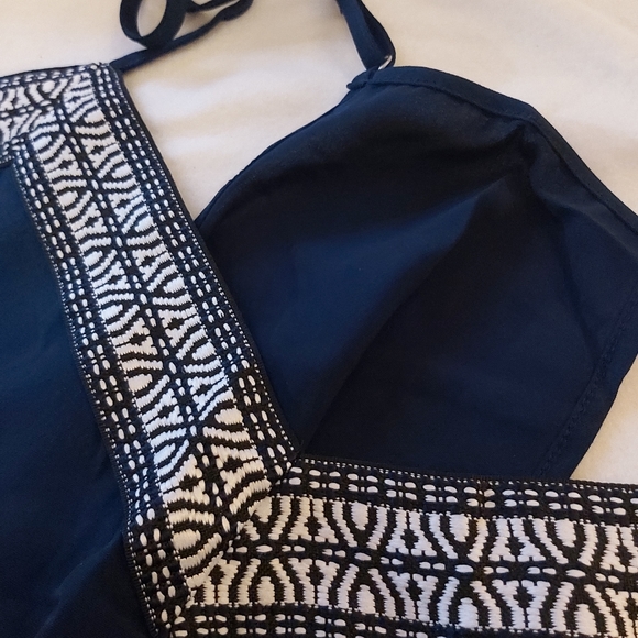 066. Blue White Plus Size Bermuda Sun Tank  Size 4X - Picture 7 of 16